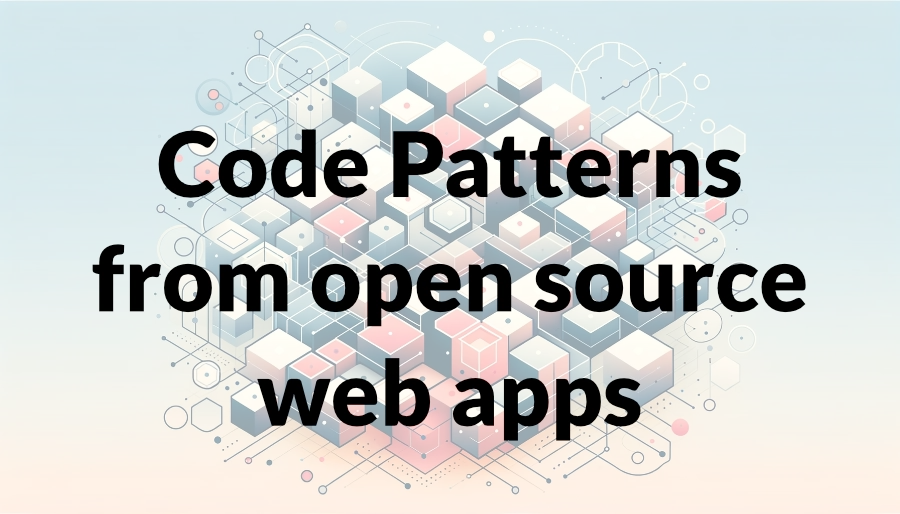 Code Patterns from open source web apps image